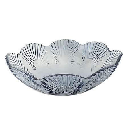 CENTRO MESA LIRICA CRISTAL ECOLOGICO D33XA10,5CM COR AZUL