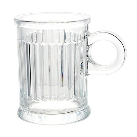 JOGO DE 6 XICARAS PARA CAFE COFFEE TIME EM CRISTAL 85ML