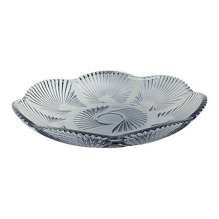 CENTRO MESA LIRICA CRISTAL ECOLOGICO D31,5XA4,5CM COR AZUL