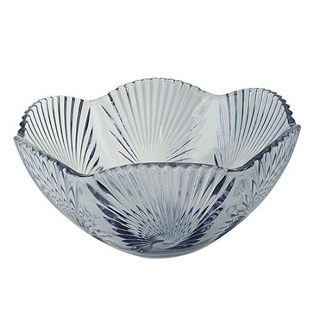 CENTRO MESA LIRICA CRISTAL ECOLOGICO D25XA11,5CM COR AZUL