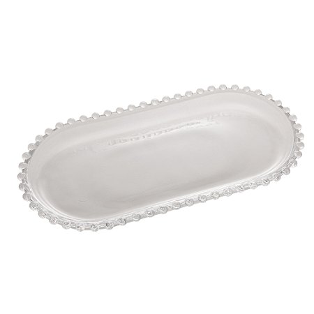 TRAVESSA CRISTAL OVAL PEARL 30x15x2cm