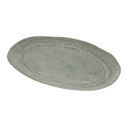 TRAVESSA MELAMINA AQUA CINZA 40x28x2cm