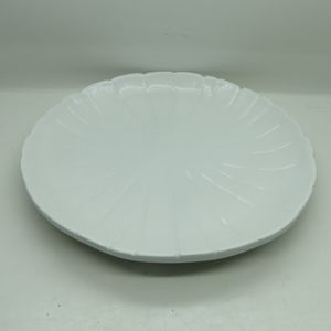 FOLHA DECORATIVA CERÂMICA BANANA LEAF BRANCO 24,5x24,5x3cm