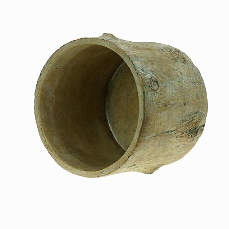 VASO DECORATIVO CIMENTO TRONCO 21x17cm