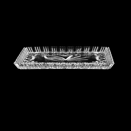 TRAVESSA DE CRISTAL JANINE ÂMBAR 29,5x19,5cm