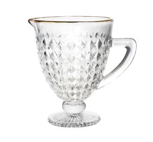 JARRA VIDRO C/FIO DOURADO ROMAN 1l