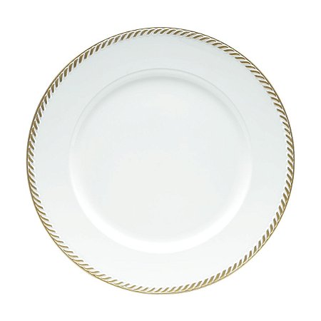 SOUSPLAT DE PLÁSTICO BORDADO BRANCO 33cm