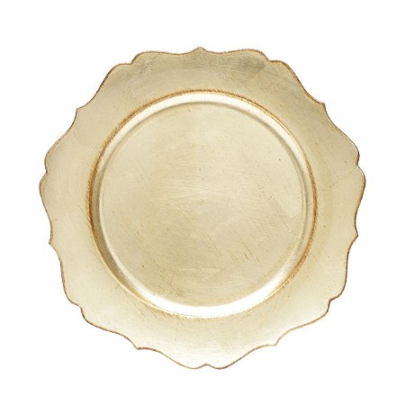 SOUSPLAT DE PLÁSTICO STAR DOURADO 33cm
