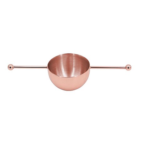 DOSADOR PARA BEBIDA OPEN BAR EM ACO INOX 25ML COR COBRE