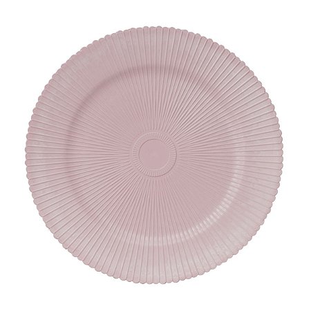 SOUSPLAT DE PLÁSTICO ÔNIX ROSA 33cm