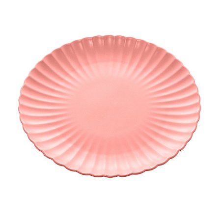 PRATO PORCELANA NÓRDICA ROSA MATT 26x3cm
