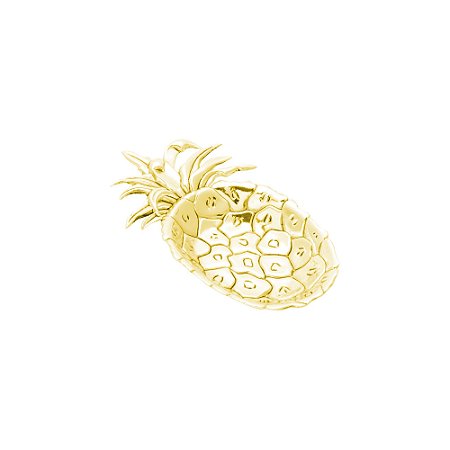 BANDEJA DE ZAMAC PINEAPPLE DOURADO 16,5x10cm