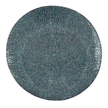 SOUSPLAT DEEP SEA EM VIDRO D32CM COR AZUL