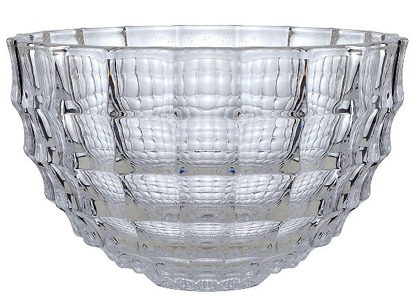 CENTRO DE MESA SQUARE EM CRISTAL ECOLOGICO D22XA14CM TRANSPARENTE