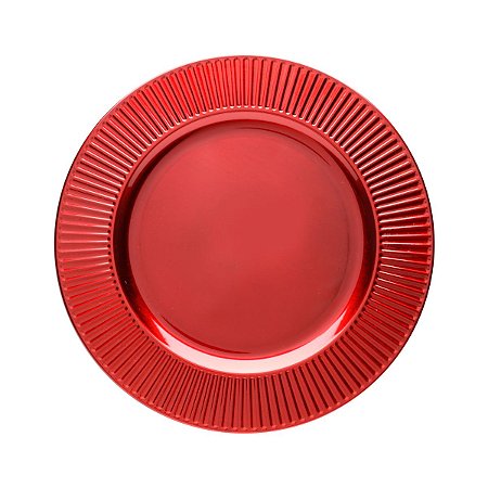 SOUSPLAT DE PLÁSTICO PRIMER VERMELHO 33cm