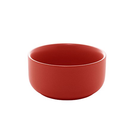 CJ 3 PETISQUEIRAS PORCELANA NÓRDICA VERMELHO MATT 11x5cm