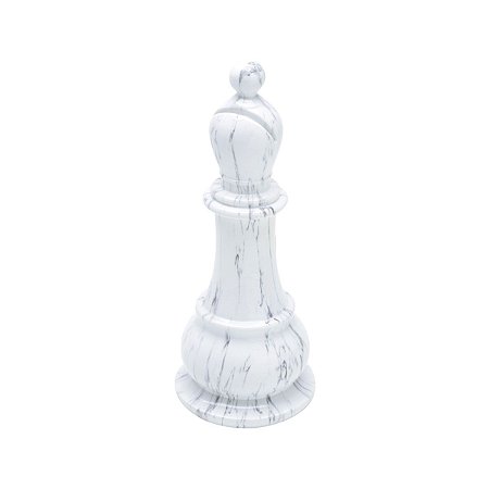 BISPO DECORATIVO DE POLIRESINA MARFIM 9,5x24cm