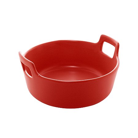 MINI TRAVESSA PORCELANA NÓRDICA VERMELHO MATT 16x8cm