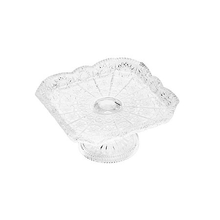 FRUTEIRA DE CRISTAL C/PÉ STARRY 17,5X9,5CM