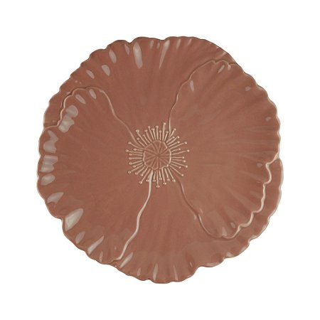 PRATO RASO PORCELANA LILLY ROSE 27cm