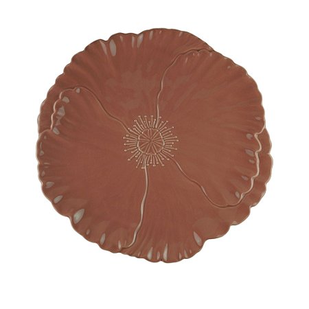 SOUSPLAT PORCELANA LILLY ROSE 33cm