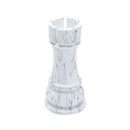 TORRE DECORATIVA DE POLIRESINA MARFIM 9,5x20cm