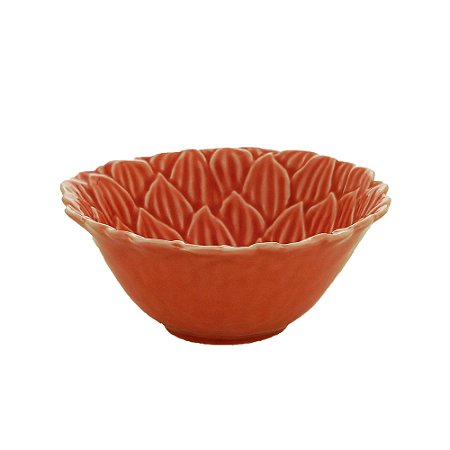 BOWL PORCELANA DAISY CORAL 14x6cm