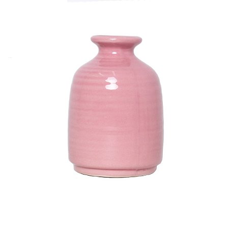 VASO DECORATIVO PORCELANA ROSA 8x11cm