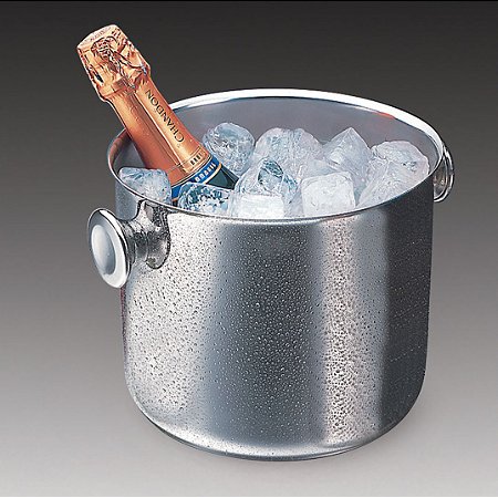 BALDE DE PRATA P/VINHO ELEGANCE 21X18CM
