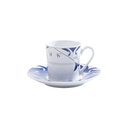 CJ 6 XÍCARAS DE PORCELANA P/CAFÉ C/PIRES LIMOGES ALLEGRO 120ml