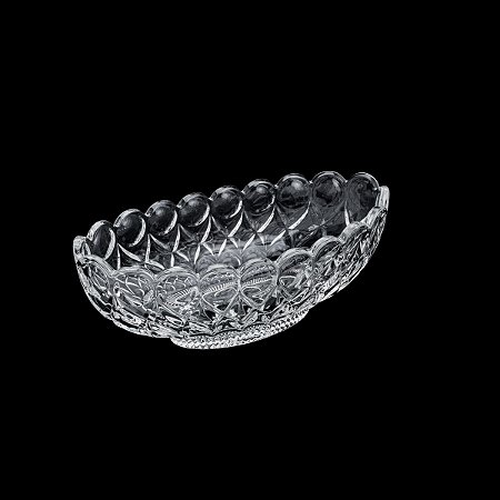 CENTRO DE MESA DE CRISTAL ECOLÓGICO ANGEL TRANSPARENTE 28,X11,5cm