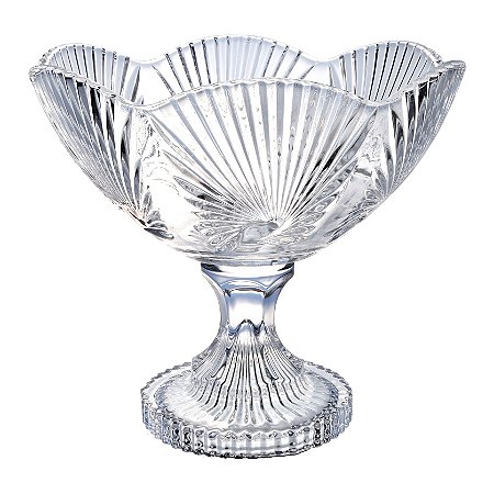 CENTRO DE MESA LIRICA COM PE EM CRISTAL ECOLOGICO D25XA22CM