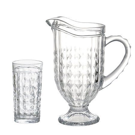 JG REFRESCO FILIPA 7 PECAS EM CRISTAL ECOLOGICO 1L+6X330ML