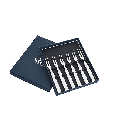 CJ 6 PC GARFINHOS P/APERITIVO DE AÇO INOX