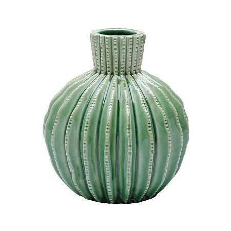 VASO DE CERÂMICA CACTOS VERDE 20x21,5cm