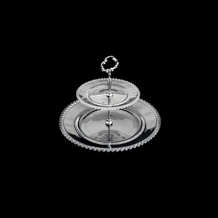 PRATO DUPLO P/DOCE PEARL 19/32X24cm