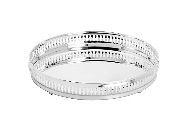 BANDEJA DE AÇO INOX C/ESPELHO GALLERY 30cm
