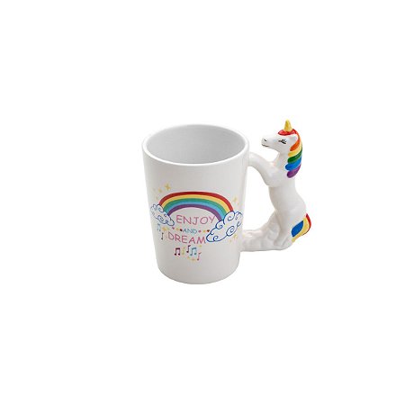 CANECA DE CERÂMICA UNICÓRNIO 350ml
