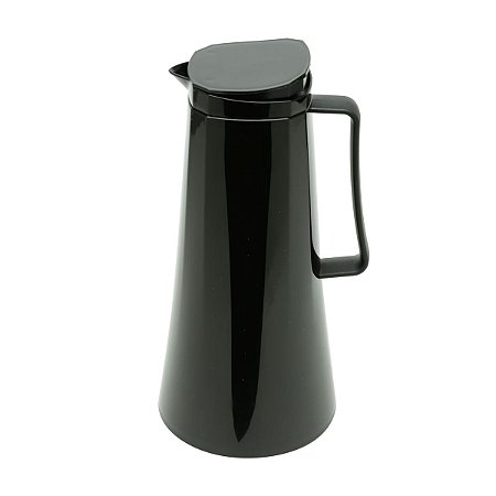 GARRAFA TÉRMICA DE PLÁSTICO C/GATILHO KATE PRETA 1L