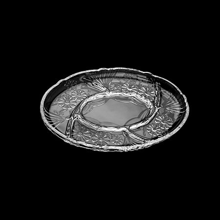 PETISQUEIRA DE CRISTAL ECOLÓGICO DAISY TRANSPARENTE 32X3cm