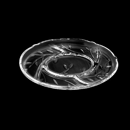 PETISQUEIRA DE CRISTAL ECOLÓGICO CLEAN LEAVES TRANSPARENTE 32X3cm