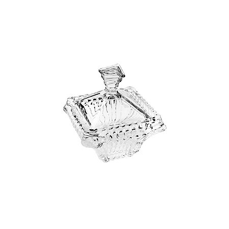 BOMBONIERE DE CRISTAL MEDIEVAL TRANSPARENTE 10X13cm