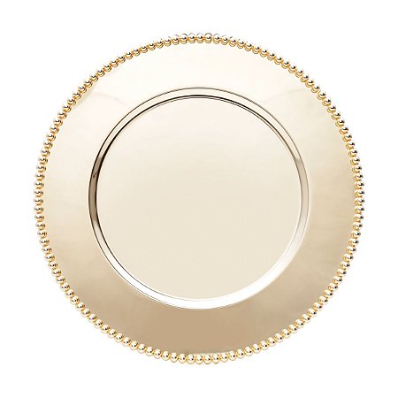 SOUSPLAT DE ZAMAC DOURADO BALLS 32cm