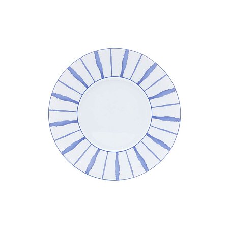 JG 6 PRATOS FUNDO DE PORCELANA LIMOGES BLUE DREAM 23CM