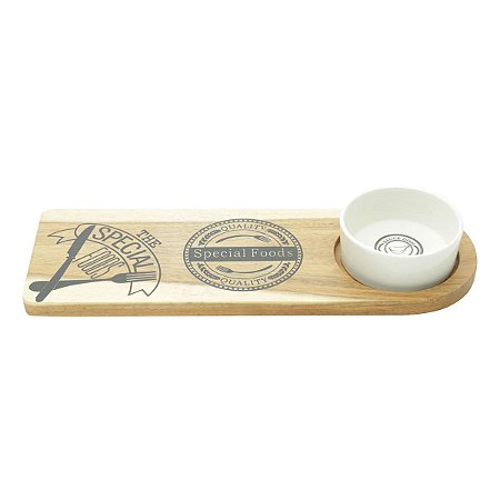 CJ 2 PC P/QUEIJO DE MADEIRA SPECIAL FOODS 37X13X4cm