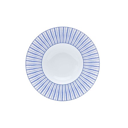 JG 6 PRATOS P/SOBREMESA DE PORCELANA LIMOGES BLUE DREAM 23CM