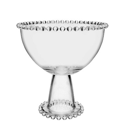 CENTRO MESA DECORATIVO BOLINHA CRISTAL ECOLÓGICO C/PÉ 21CM