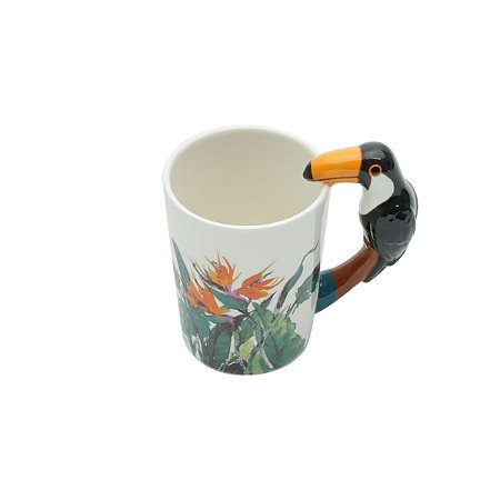 CANECA DE CERÂMICA ALÇA TUCANO 380ml