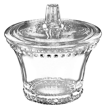 BOMBONIERE BOLINHA EM CRISTAL ECOLÓGICO COM TAMPA 9.4CM