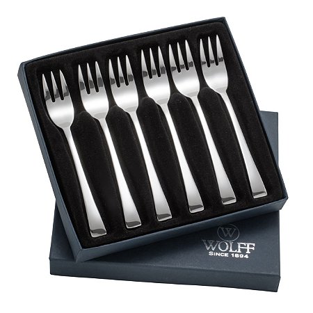 CJ 6PC GARFO P/BOLO DE AÇO INOX BERNA